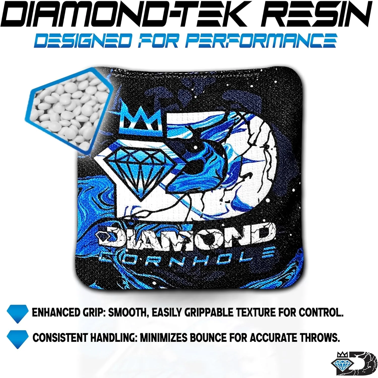 | Competition Cornhole Bags | Tournament Style | Regulation Size | All-Weather | Set of 4 | Clarity Series