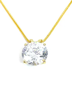 1.5ct Designer SOLID GOLD 18k DIAMOND Necklace for women HANDMADE 8mm Diamond Solitaire Pendant Necklace for women Happy Mothers day Gift Ideas Mom Birthday 30 year anniversary gifts for wife present