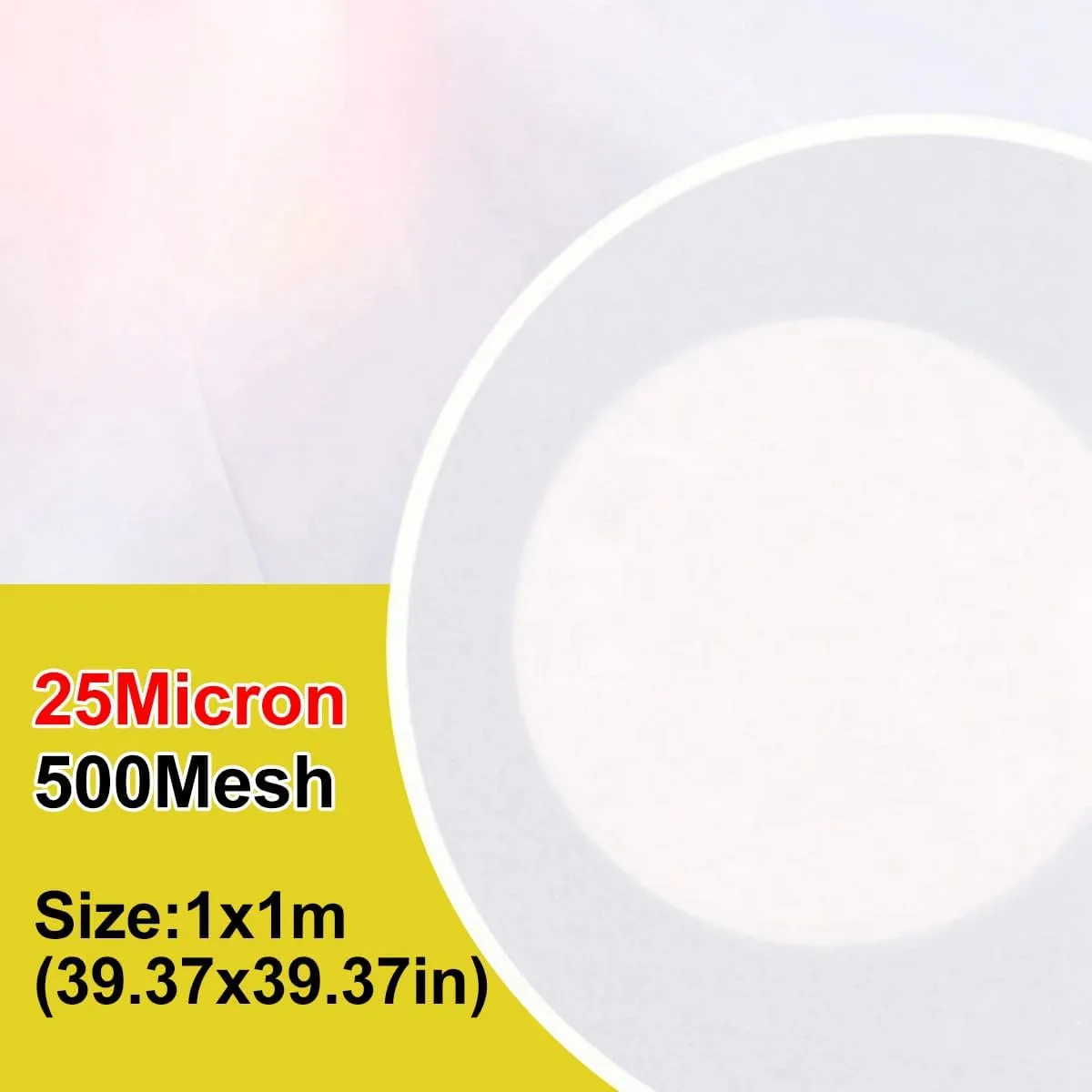 39.37x39.37 Inch 25 Micron Food Grade Nylon Filter Mesh Woven Net Fabric Filter Sheet for Home Brewing
