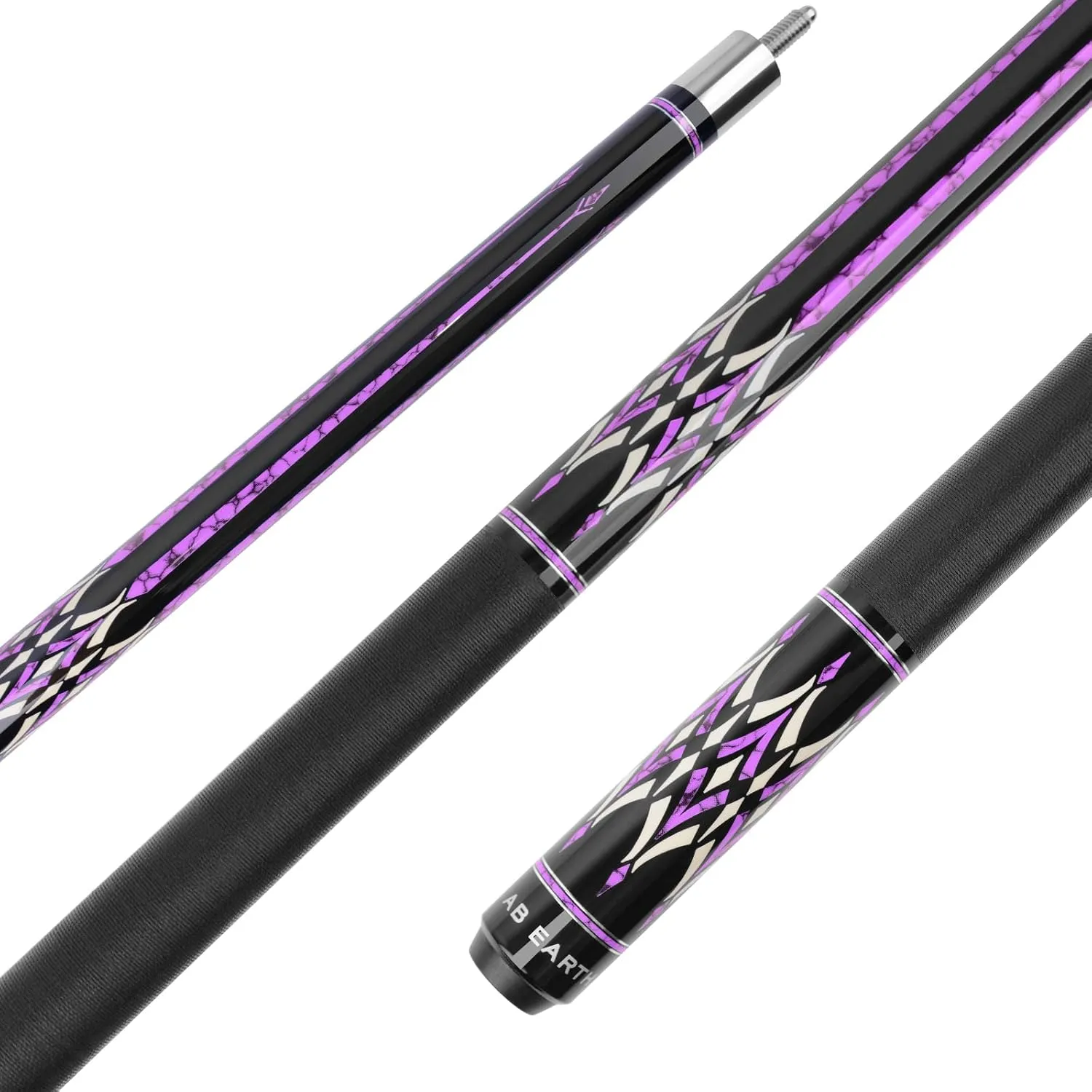 58" Pool Cue Stick Canadian Maple 13mm Tip Billiard Cue with Irish Linen Wrap