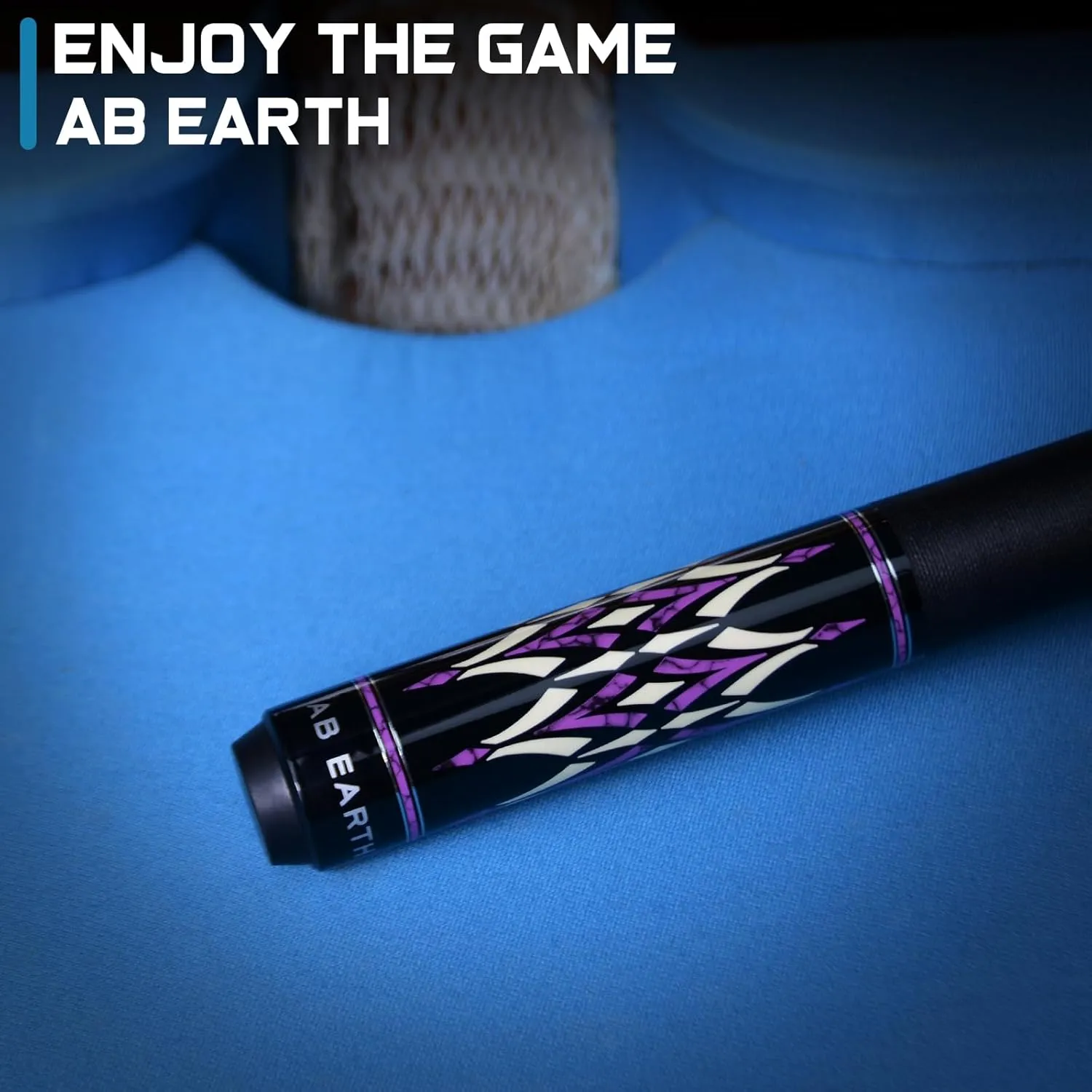 58" Pool Cue Stick Canadian Maple 13mm Tip Billiard Cue with Irish Linen Wrap