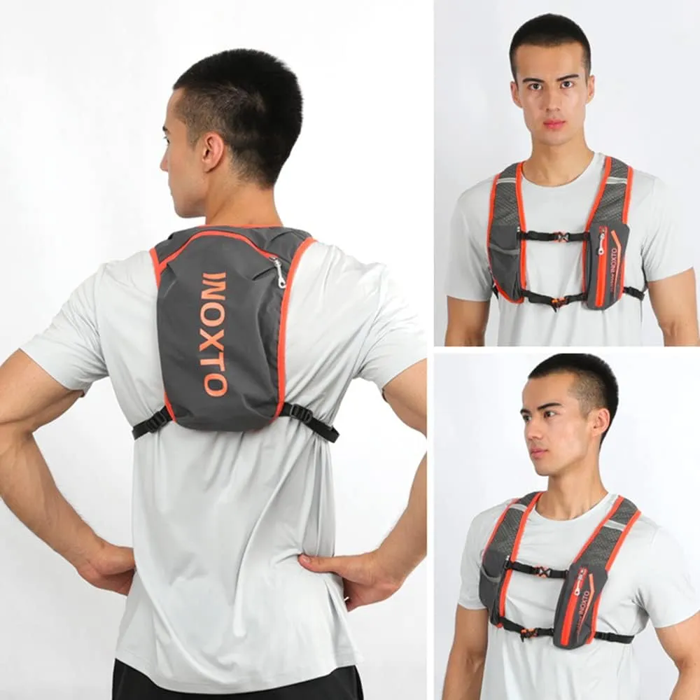 5L Outdoor Running Backpack Bicycle Backpack Sports Vest Ultralight Riding Bag Women Men Breathable Jogging Sport Backpack for Camping Hiking Cycle Sport Bag