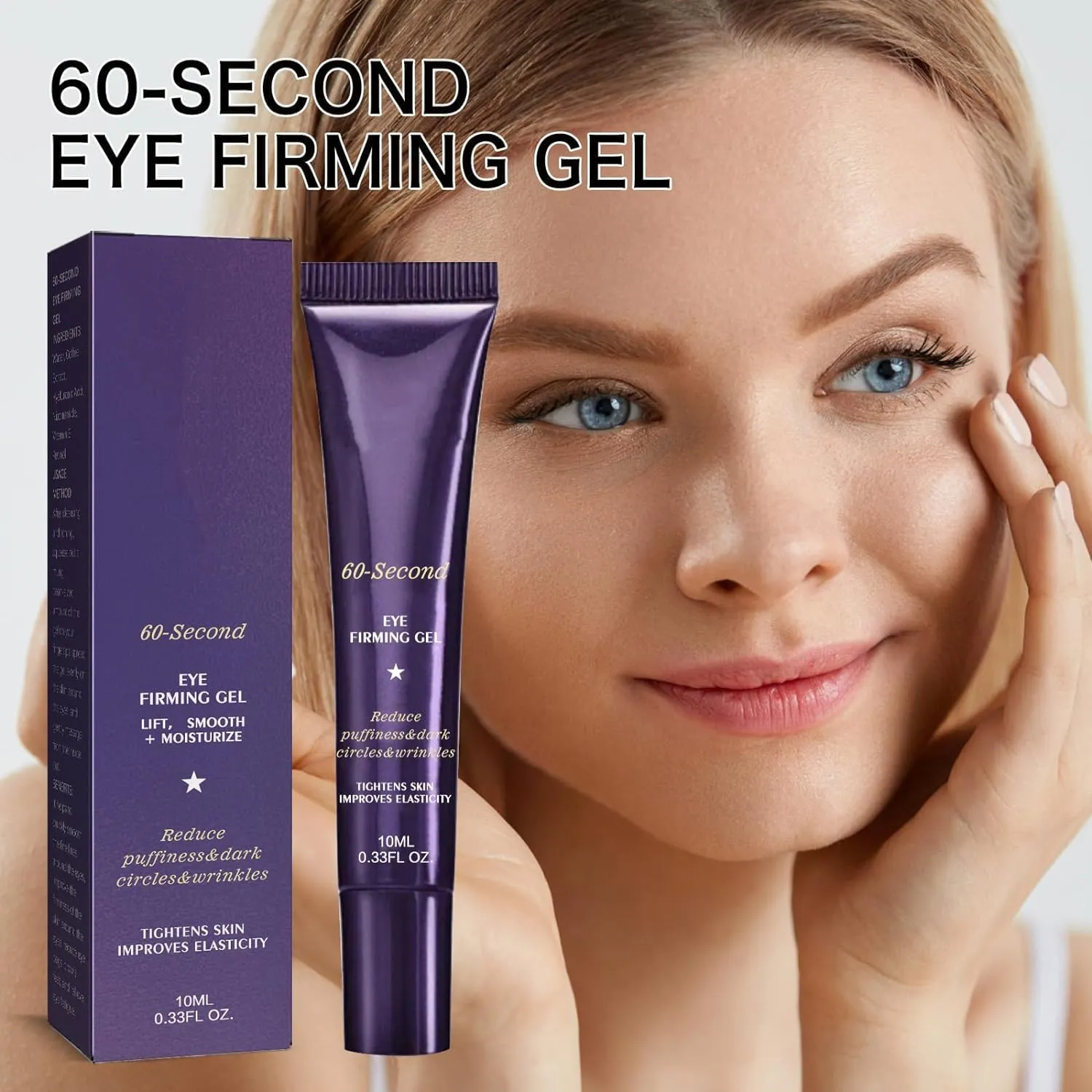 60 Seconds Eye Effects Firming Gel, 60-Second Eye Firming Gel，60-Second Eye Effects Age-Defying Tinted Firming Gel (6pcs)