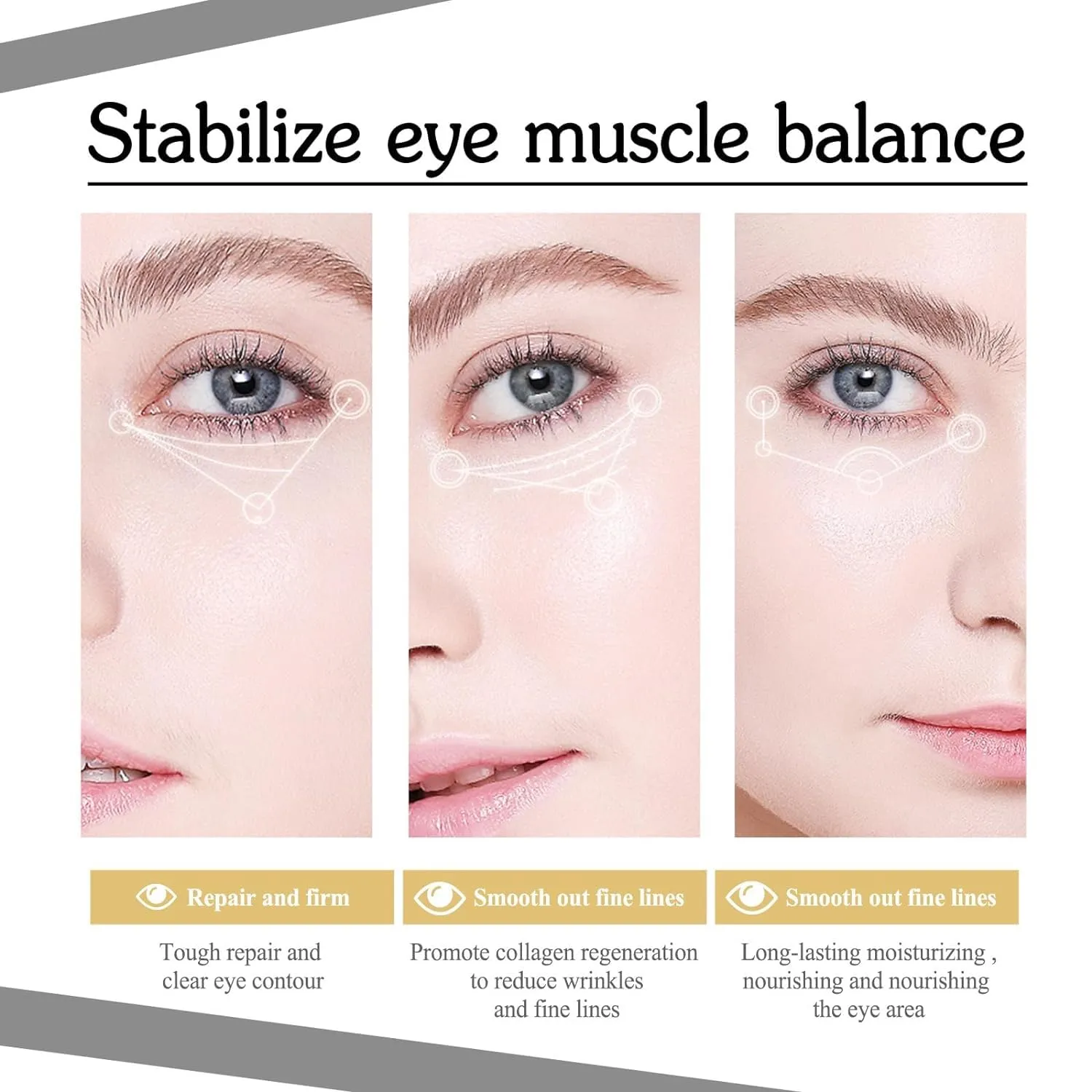 60 Seconds Eye Effects Firming Gel, 60-Second Eye Firming Gel，60-Second Eye Effects Age-Defying Tinted Firming Gel (6pcs)