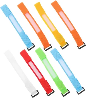 8Pcs LED Glow Flashing Bracelets Multi Use Wear Resistant Wristbands for Parties Events and Festivals Vibrant Safety Armbands Colors