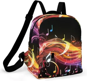 A Gym Artifact, The Canvas Rainbow Musical Note Melody Printed Yoga Storage Bag Is Durable, Wear-resistant And Does Not Strangle Shoulders. It Is Suitable for Both Men And Women