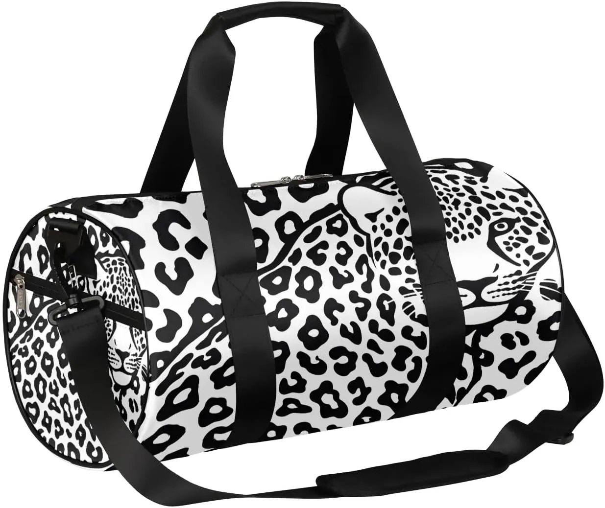 Abstract Leopard Travel Duffle Bag Gym Bag for Women Men Lightweight Carry on Duffel Bag for Sports Gyms Weekend Getaway