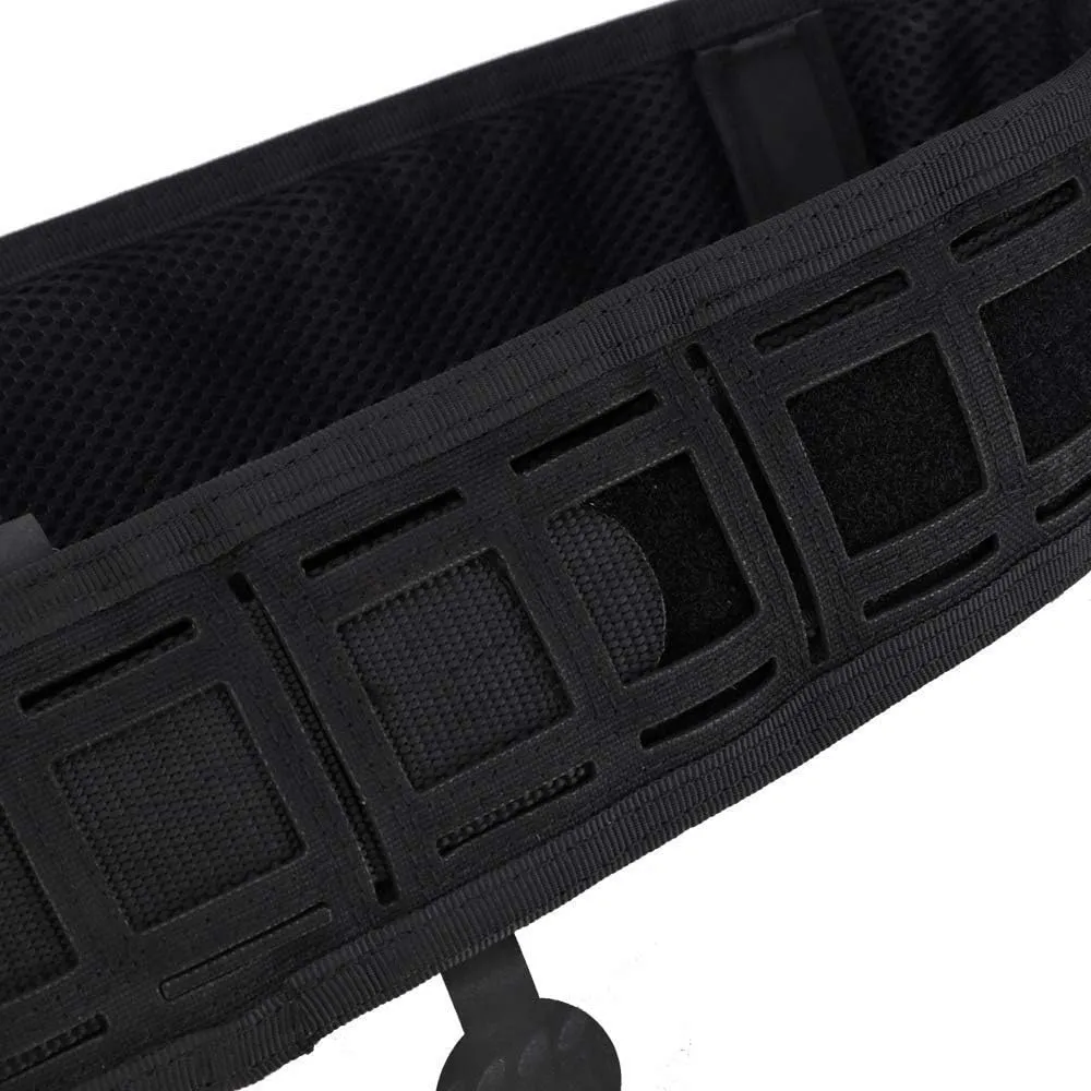 Adjustable Tactical Padded Molle Belt – 1000D Nylon Utility Waist Belt for Airsoft, CS, Hunting, and Shooting Activities