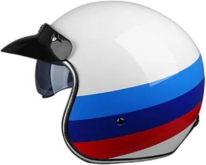 Adult Classic Retro Half Helmet Brain-Cap · Motorcycle-Helmet Vintage Jet-Helmet Half Helmet Pilot Motor Retro Chopper Cruiser Vintage Bobber Retro DOT Approved