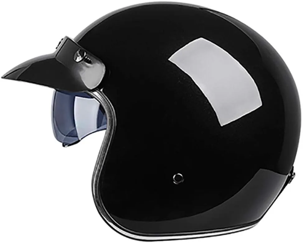 Adult Classic Retro Half Helmet Brain-Cap · Motorcycle-Helmet Vintage Jet-Helmet Half Helmet Pilot Motor Retro Chopper Cruiser Vintage Bobber Retro DOT Approved
