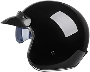 Adult Classic Retro Half Helmet Brain-Cap · Motorcycle-Helmet Vintage Jet-Helmet Half Helmet Pilot Motor Retro Chopper Cruiser Vintage Bobber Retro DOT Approved