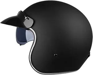 Adult Classic Retro Half Helmet Brain-Cap · Motorcycle-Helmet Vintage Jet-Helmet Half Helmet Pilot Motor Retro Chopper Cruiser Vintage Bobber Retro DOT Approved