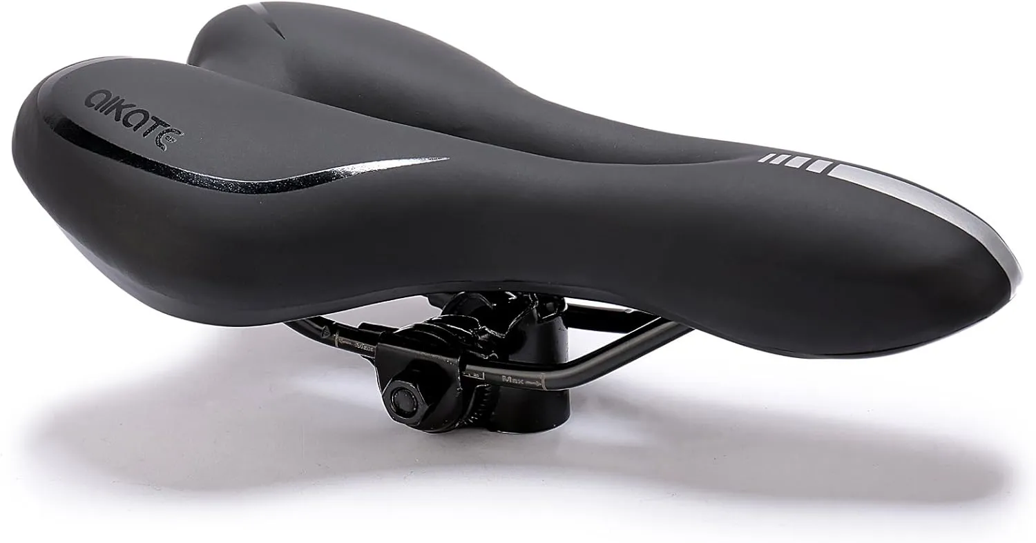 AIKATE Comfortable Bike Saddle, Road Mountain MTB Gel Bicycle Seat for Men and Women, Provides Great Comfort for Riding Bike