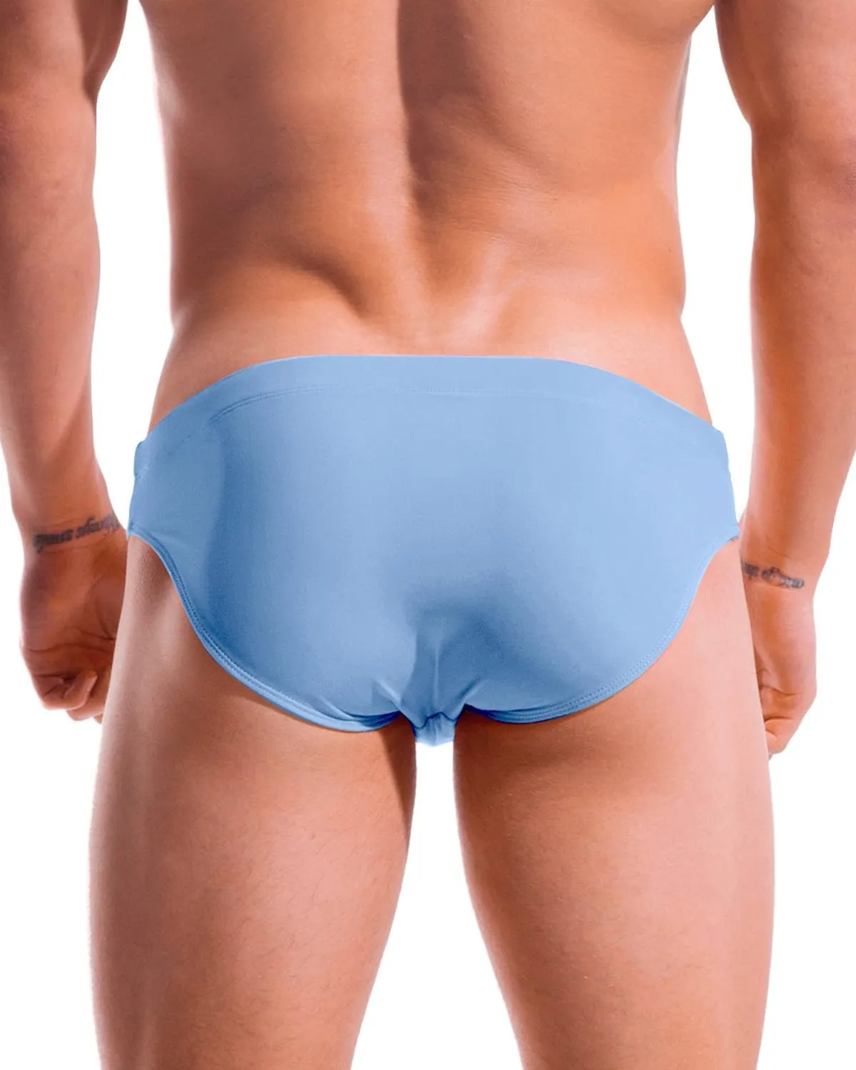 AIMPACT Mens Vintage Swim Briefs Sexy Bikini Swimwear Quick Dry Retro Swimsuit with Drawstring