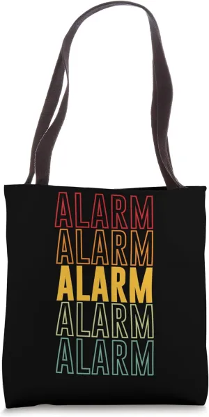 Alarm Rainbow Tote Bag