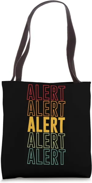 Alert Rainbow Tote Bag