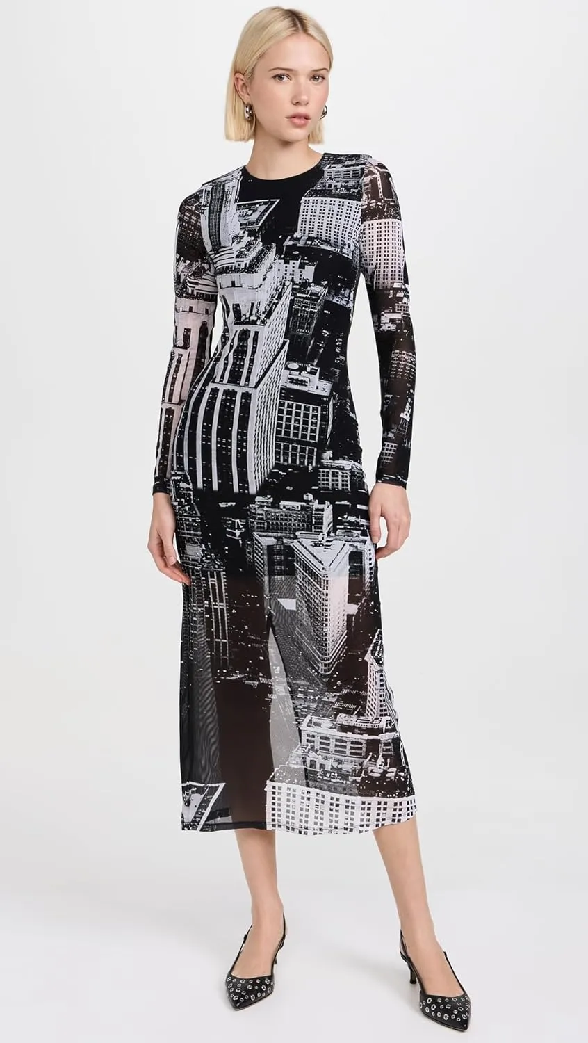 alice   olivia Women's Delora Midi Dress