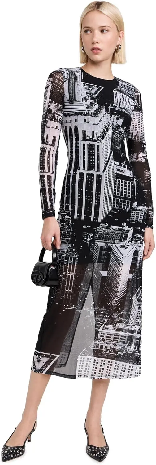 alice   olivia Women's Delora Midi Dress