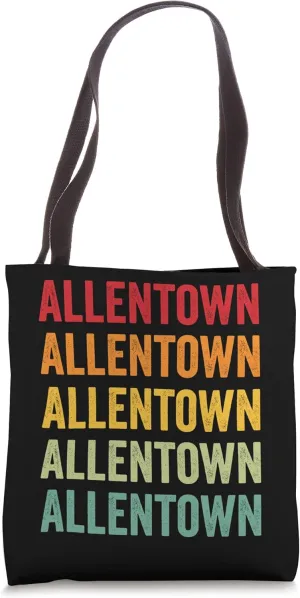 Allentown Rainbow Repetition, Allentown City Tote Bag