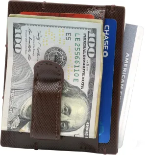 Alpine Swiss Double Diamond Mens RFID Money Clip Front Pocket Wallet