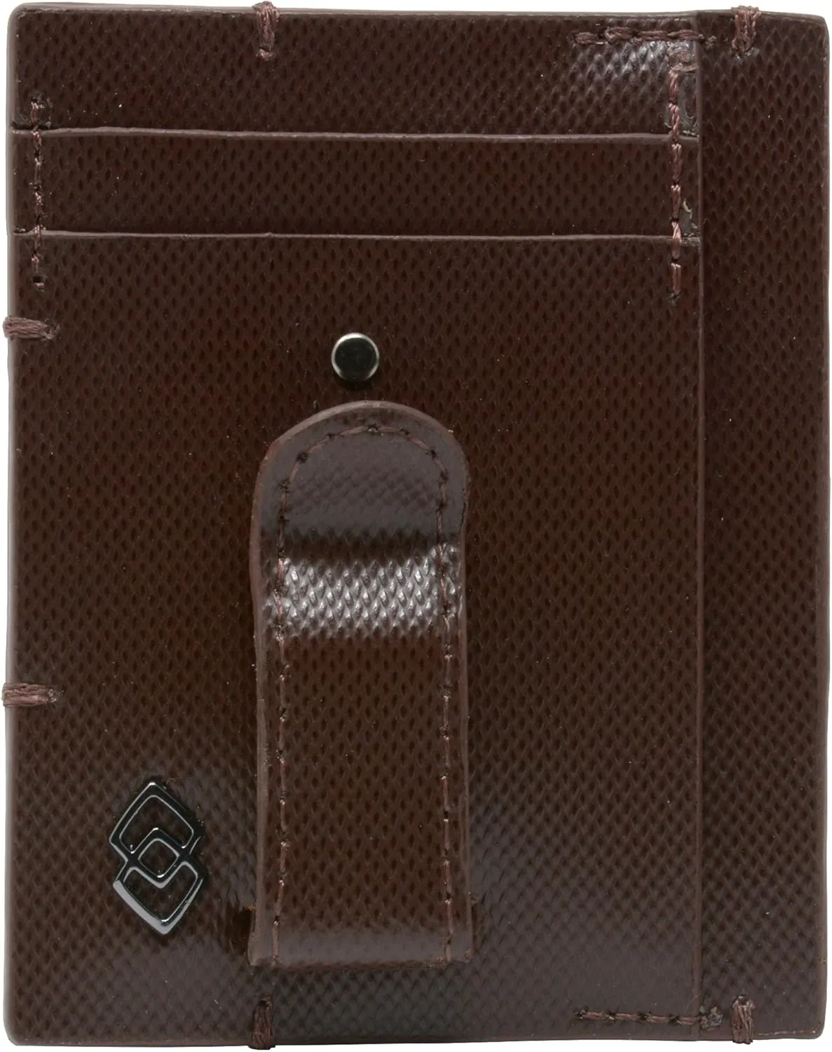 Alpine Swiss Double Diamond Mens RFID Money Clip Front Pocket Wallet