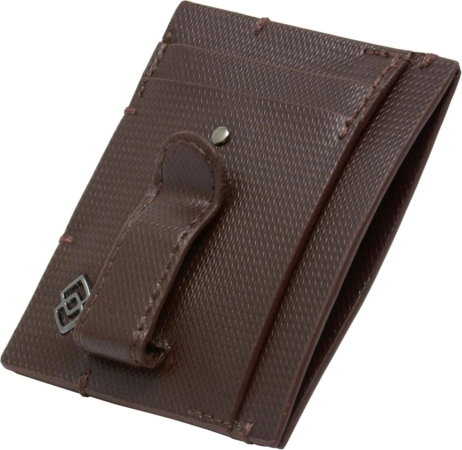 Alpine Swiss Double Diamond Mens RFID Money Clip Front Pocket Wallet