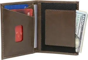 Alpine Swiss Double Diamond RFID Business Card Case Wallet