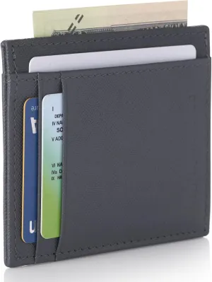 Alpine Swiss RFID Front Pocket Wallet ID Card Case