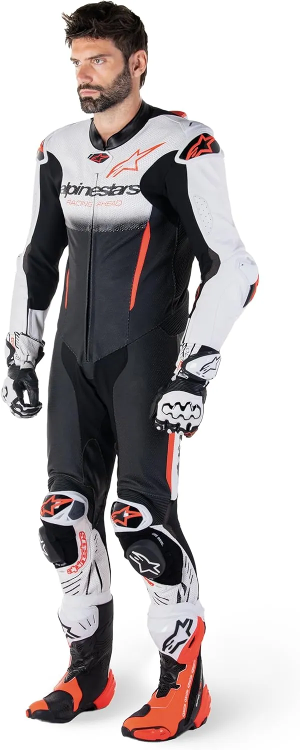 Alpinestars GP R7 1PC Leather Suit, Race-Ready Design, CE Certified, Advanced Ventilation, Superior Protection