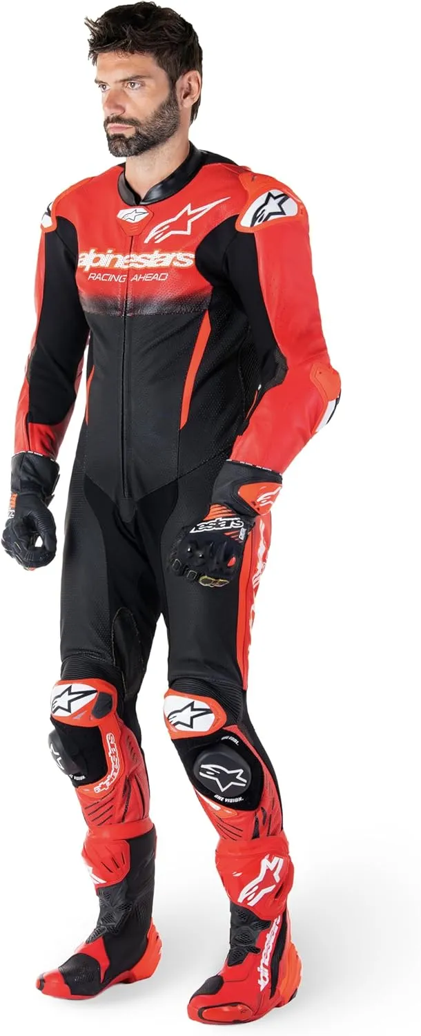 Alpinestars GP R7 1PC Leather Suit, Race-Ready Design, CE Certified, Advanced Ventilation, Superior Protection