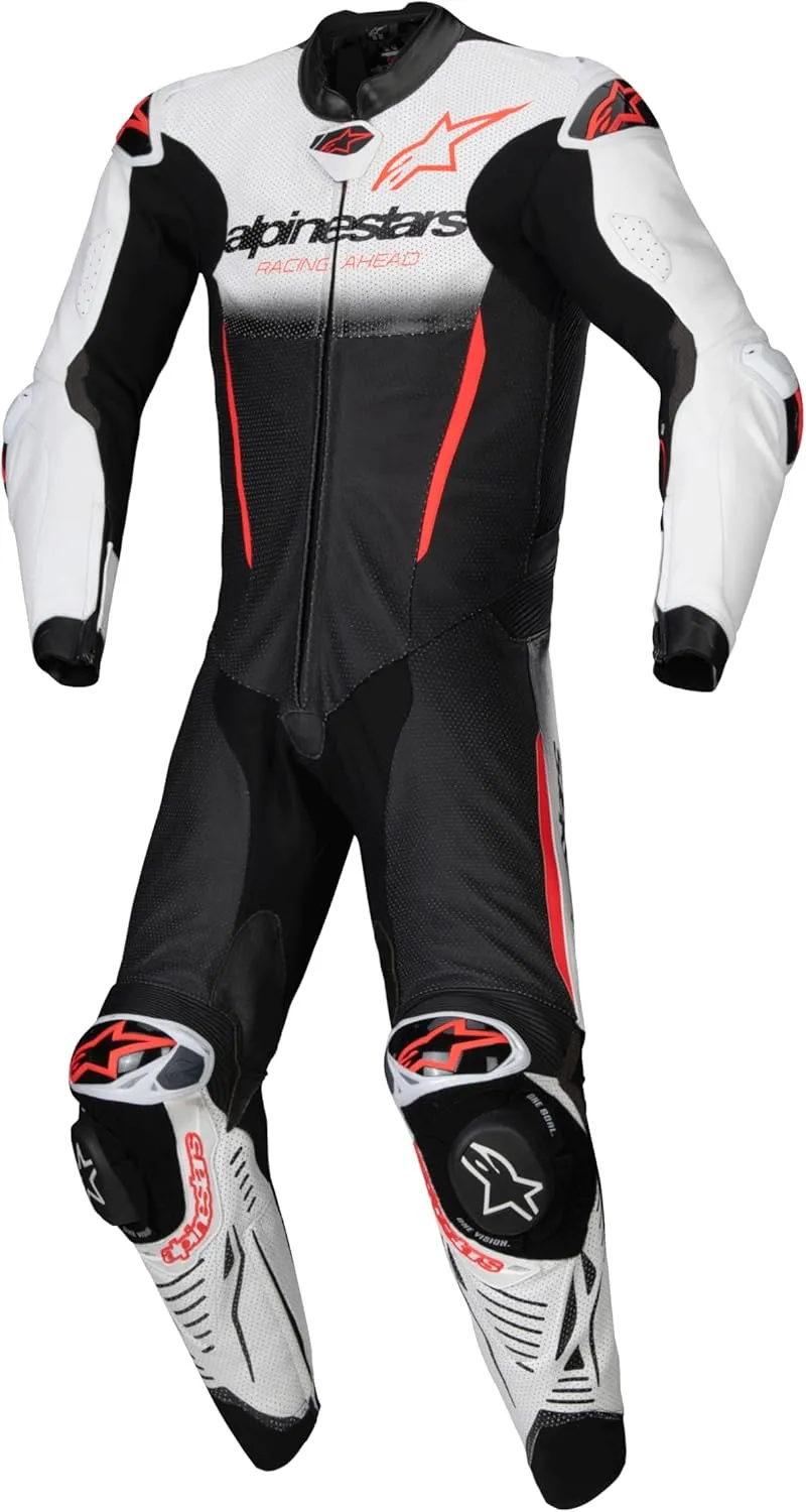 Alpinestars GP R7 1PC Leather Suit, Race-Ready Design, CE Certified, Advanced Ventilation, Superior Protection