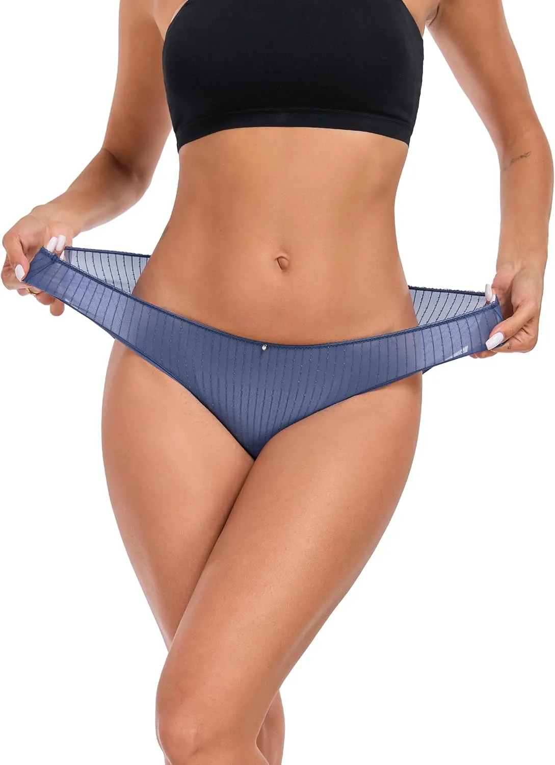 ANLIQI Quick Dry Underwear for Women Travel Panties Pack Nylon Hipster Panty Soft&Lightweight Bikini Brief Stay Fresh Undies