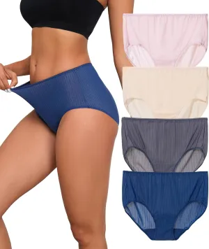 ANLIQI Quick Dry Underwear for Women Travel Panties Pack Nylon Hipster Panty Soft&Lightweight Bikini Brief Stay Fresh Undies
