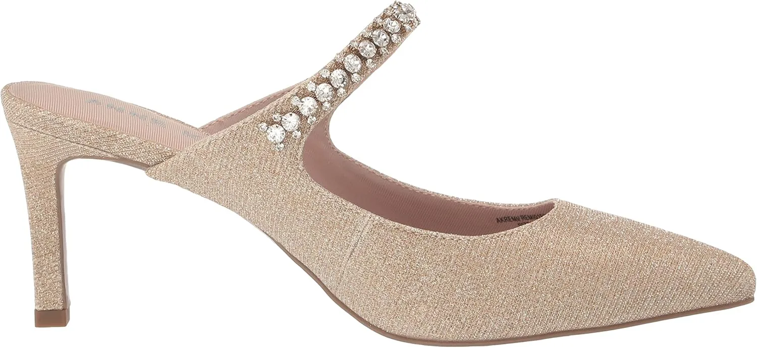 Anne Klein Womens Remi Embellished Slip-On Pumps