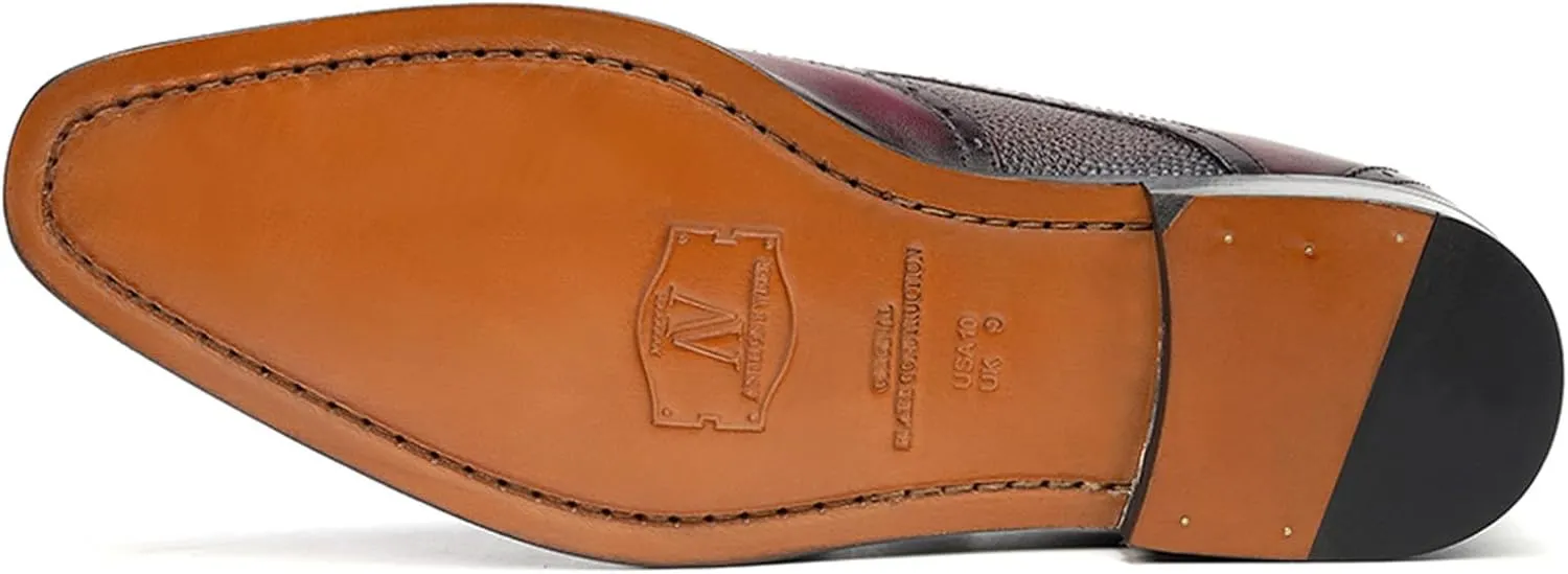Anthony Veer Delano One Single Monk Dress Shoes for Men | Full Grain Calfskin Leather | Strap-On | Blake Construction | Ortholite Cushion Comfort | Full Grain Calfskin Leather Upper