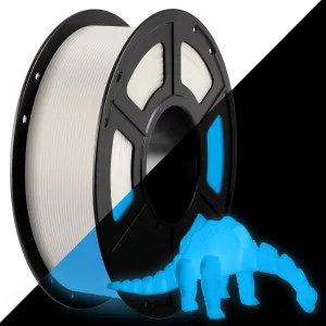 ANYCUBIC PLA 3D Printer Filament, Glow in The Dark, 3D Printing PLA Filament 1.75mm Dimensional Accuracy  /- 0.02mm, 1KG Spool (2.2 lbs), Glow Blue