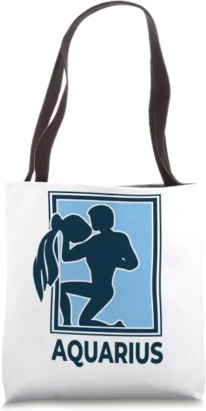 Aquarius Zodiac Air Saturn Uranus Horoscope Astrology Gift Tote Bag