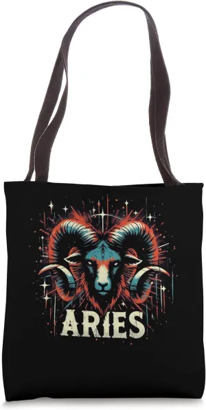 Aries Zodiac Sign Astrology Born In March April Birthday Tote Bag