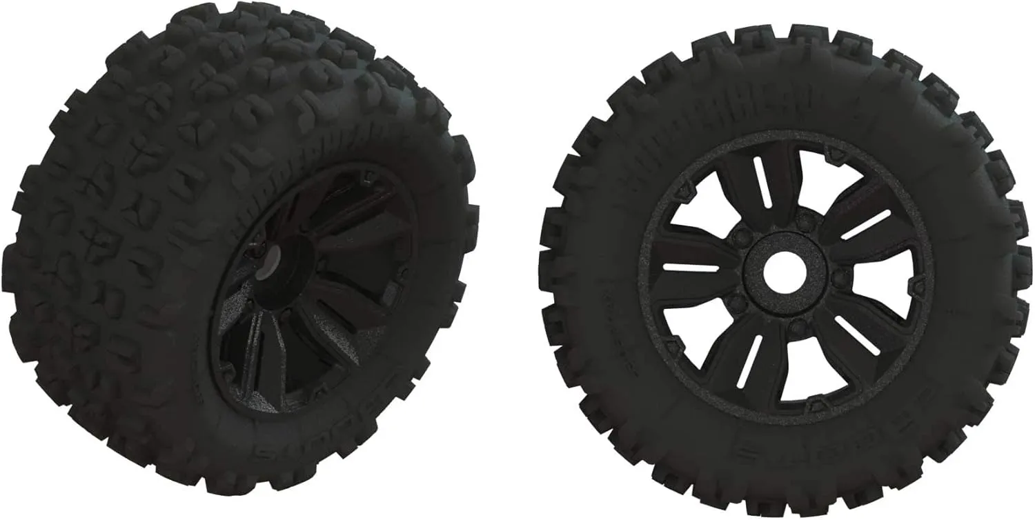 ARRMA 1/5 dBoots Copperhead2 SB MT Front/Rear 3.9 Pre-Mounted Tires, 17mm Hex (2), ARA550061