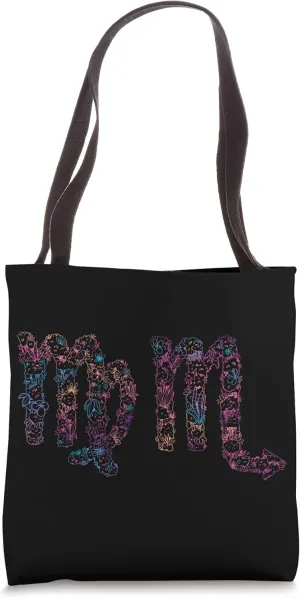 Astrology Horoscope Zodiac Signs Virgo and Scorpio Couple Tote Bag
