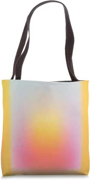 Aura Gradient Rainbow Abstract Art Minimalist Modern Tote Bag