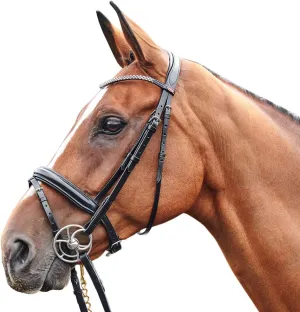 Barton Bling Flash Snaffle Bridle Pony Black