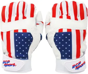 Baseball and Softball Batting Gloves – Rip and Tear Resistant – Reinforced Crotch, Padded Protection, Adjustable Sizes, Guantes de bateo