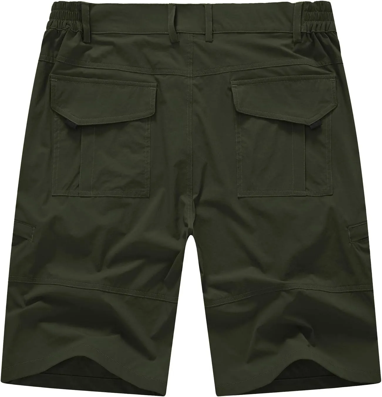 BASUDAM Men's Cargo Hiking Shorts Stretch Quick Dry Lightweight Work Shorts 6 Pockets for Camping Travel