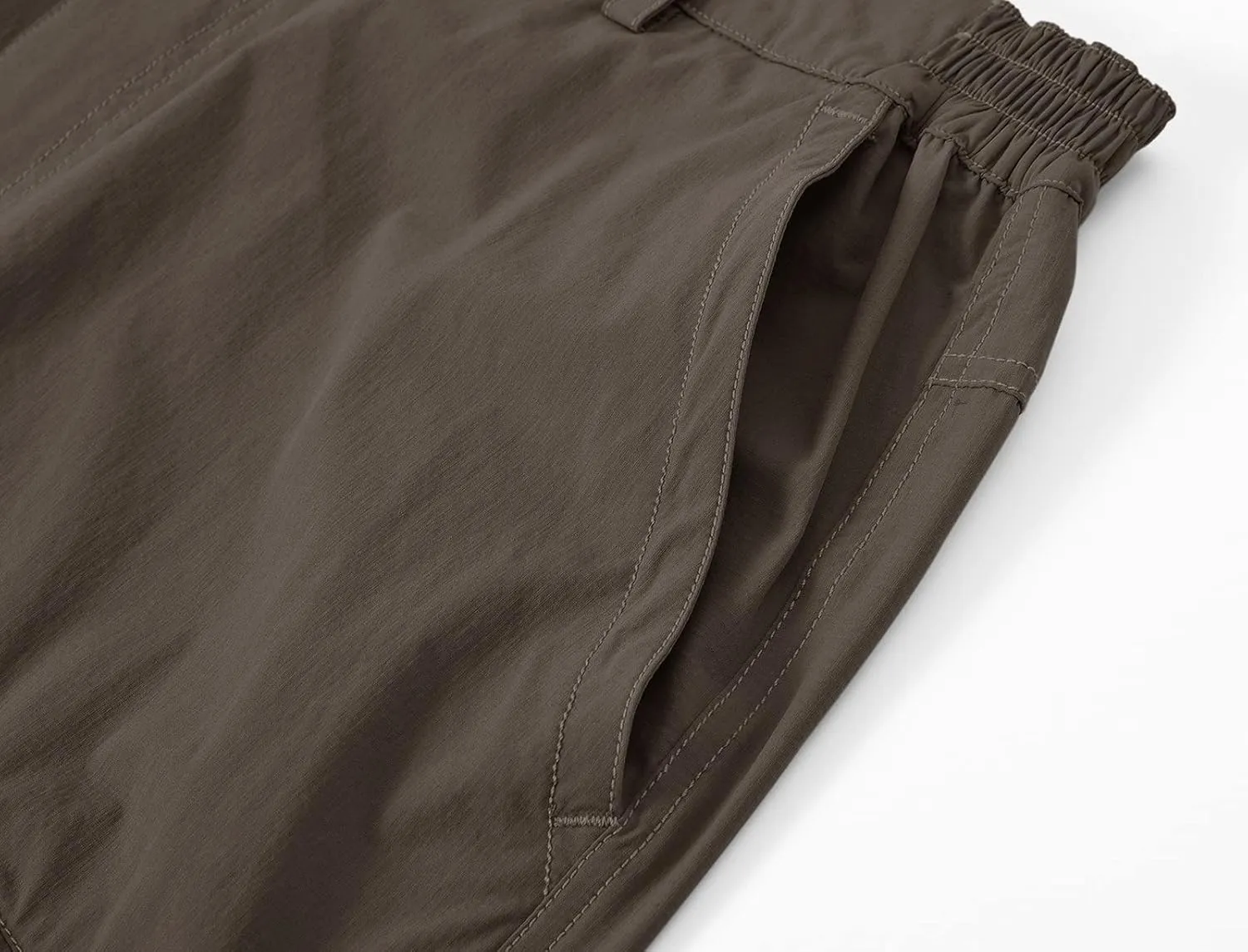 BASUDAM Men's Cargo Hiking Shorts Stretch Quick Dry Lightweight Work Shorts 6 Pockets for Camping Travel
