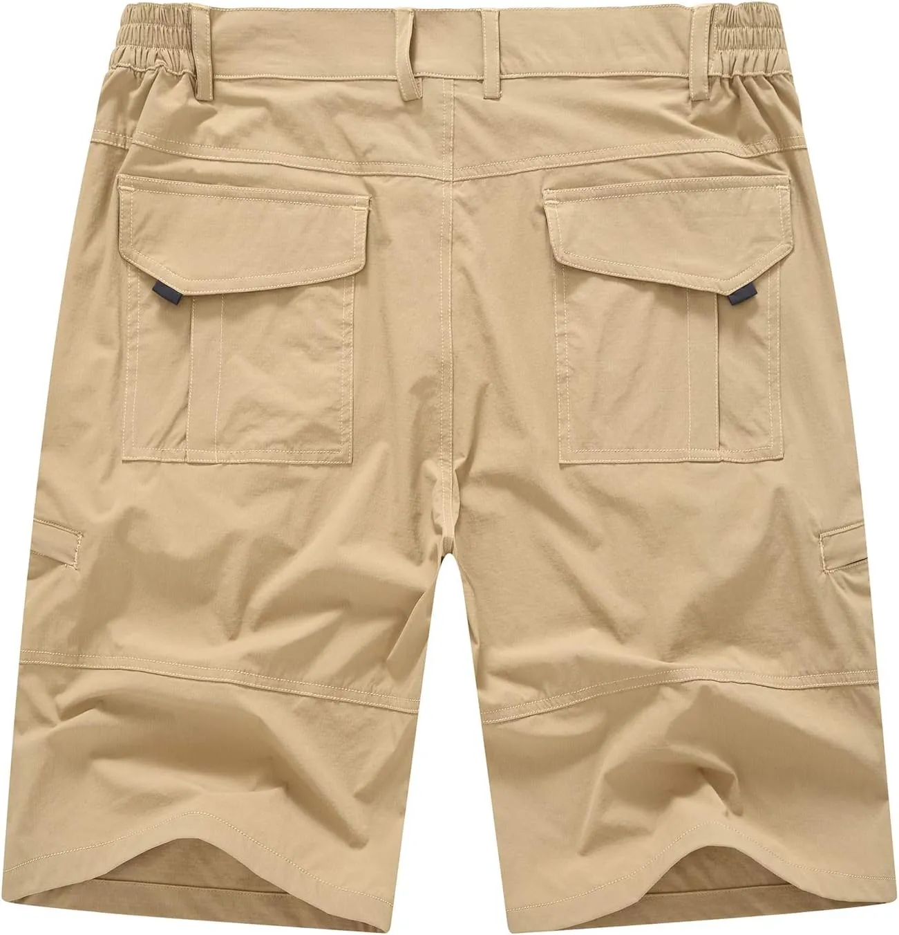 BASUDAM Men's Cargo Hiking Shorts Stretch Quick Dry Lightweight Work Shorts 6 Pockets for Camping Travel