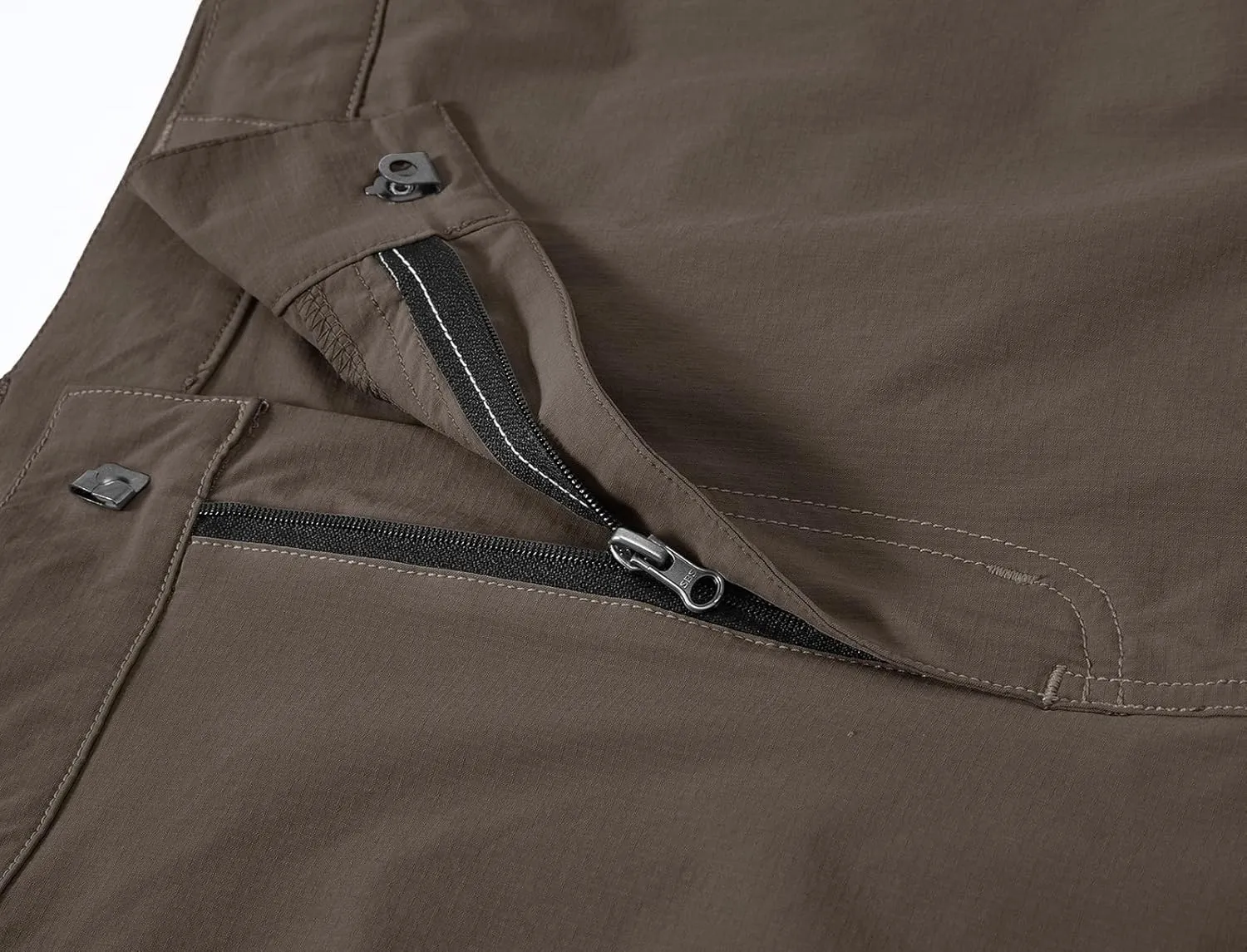BASUDAM Men's Cargo Hiking Shorts Stretch Quick Dry Lightweight Work Shorts 6 Pockets for Camping Travel