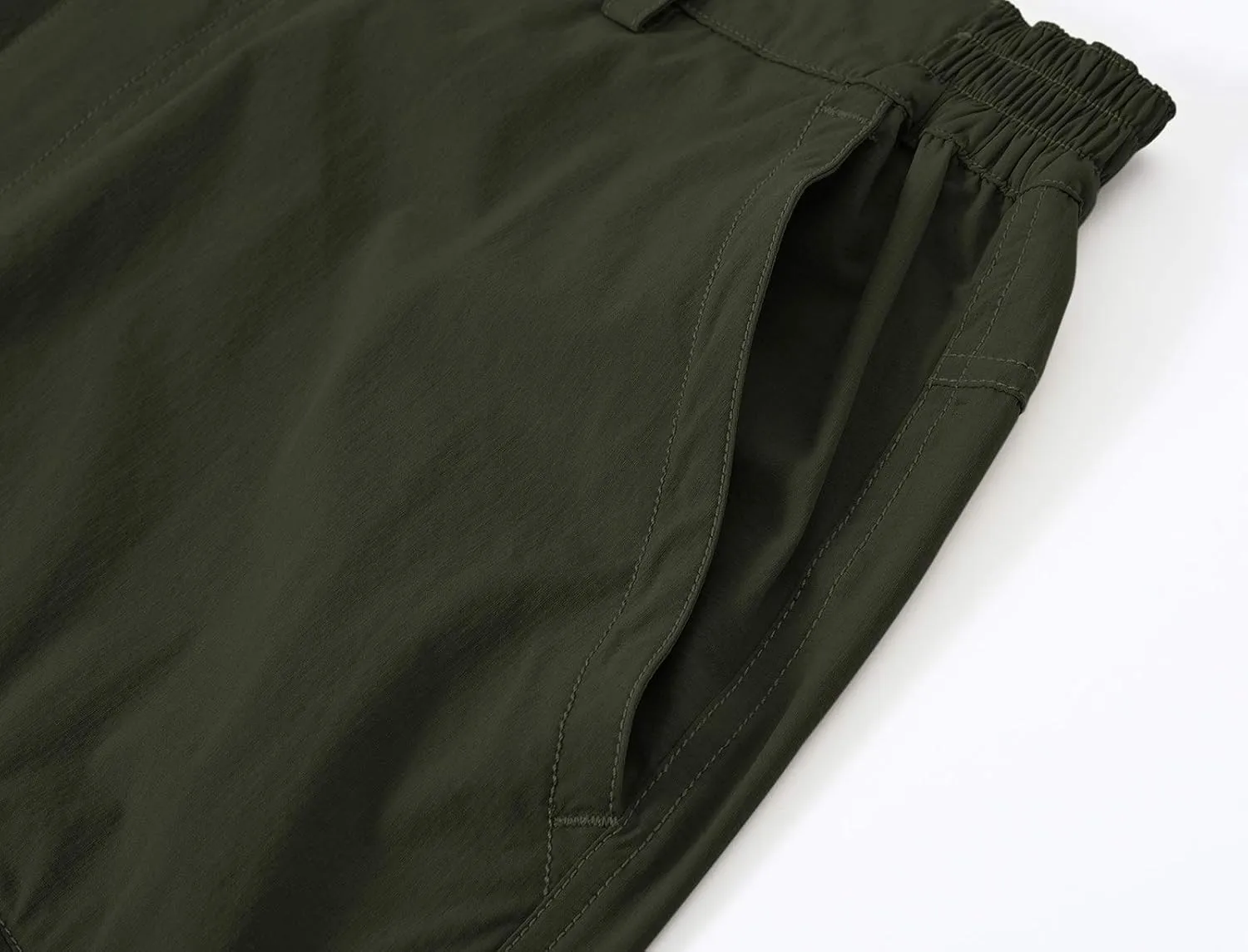 BASUDAM Men's Cargo Hiking Shorts Stretch Quick Dry Lightweight Work Shorts 6 Pockets for Camping Travel