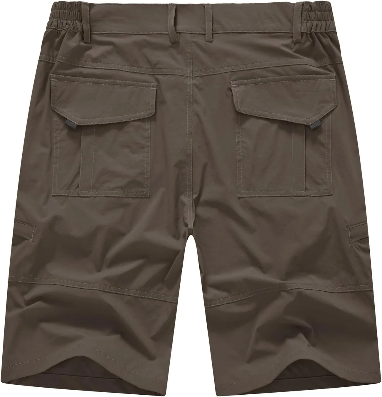 BASUDAM Men's Cargo Hiking Shorts Stretch Quick Dry Lightweight Work Shorts 6 Pockets for Camping Travel