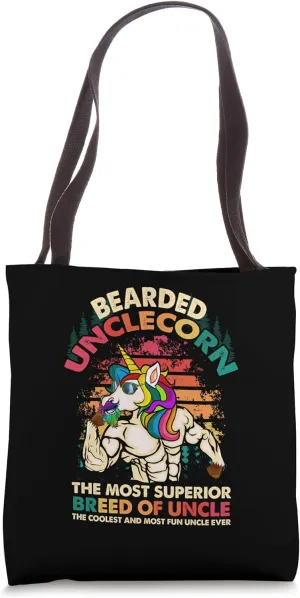 Bearded Unclecorn The Most Superior Breed Of Uncle Unicorn Tote Bag